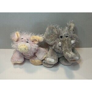 Ganz Webkinz Elephant And Pig Retired Plush Stuffed Animal Toys No Codes